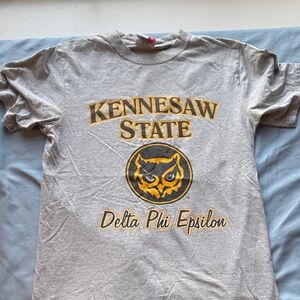 Kennesaw State Delta Phi Epsilon Gray Graphic Tee